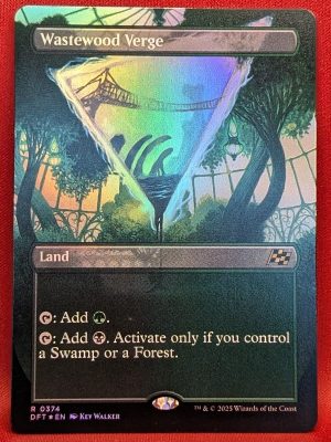FOIL Wastewood Verge (Borderless) from Aetherdrift Magic the Gathering Proxy