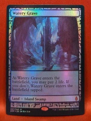FOIL Watery Grave from Zendikar Expedition Magic the Gathering Proxy