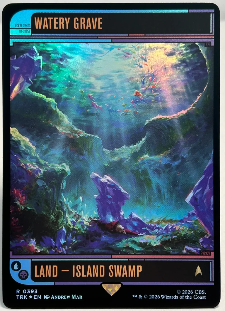 FOIL Watery Grave from Star Trek Magic the Gathering Proxy