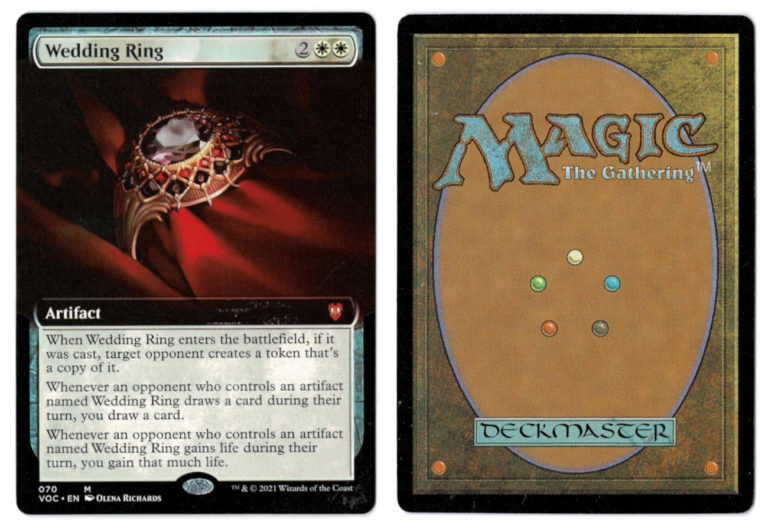 Wedding Ring (Extended Art) from Commander Innistrad Crimson Vow Proxy