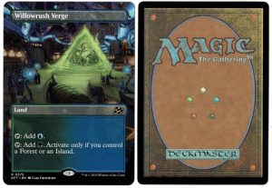 Willowrush Verge (Borderless) from Aetherdrift Magic the Gathering Proxy