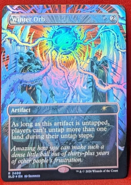 FOIL Winter Orb (2400) from Secret Lair Drop Magic the Gathering Proxy