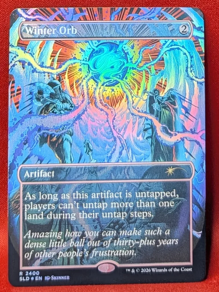 FOIL Winter Orb (2400) from Secret Lair Drop Magic the Gathering Proxy