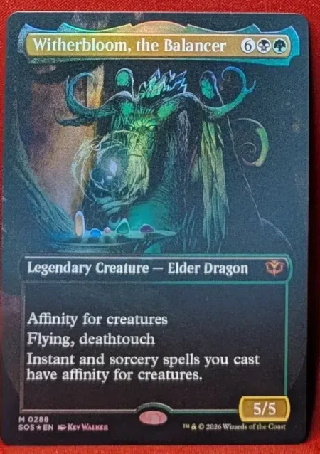 FOIL Witherbloom, the Balancer (Borderless) from Secrets of Strixhaven Magic the Gathering Proxy
