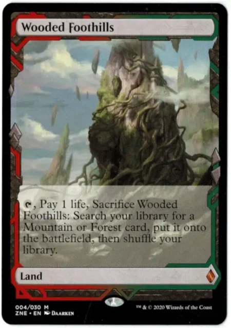 Wooded Foothills Zen Magic the Gathering Proxy