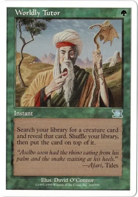 Worldly Tutor WB Magic the Gathering Proxy