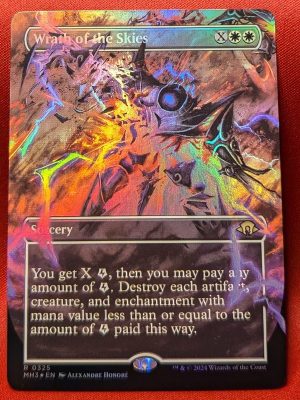 FOIL Wrath of the Skies (Borderless) from Modern Horizons 3 Magic the Gathering Proxy