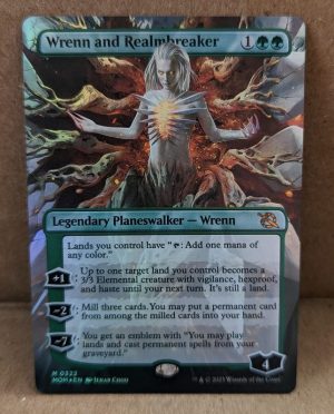FOIL Wrenn and Realmbreaker (Borderless) from March of the Machine Proxy
