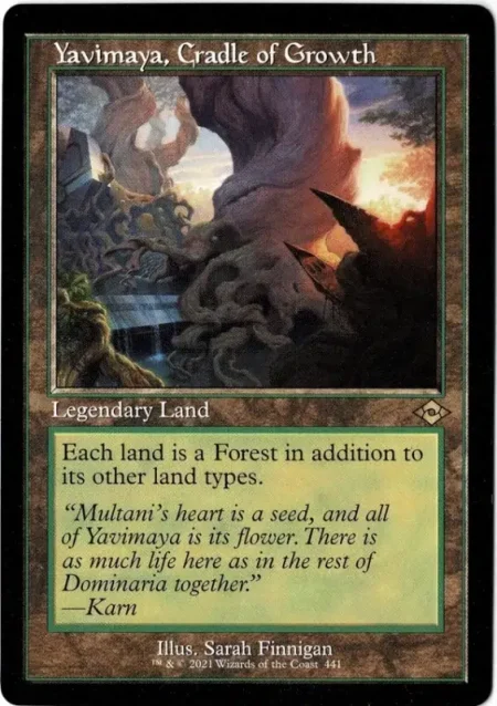 Yavimaya Cradle Of Growth Retro 1 Magic the Gathering Proxy