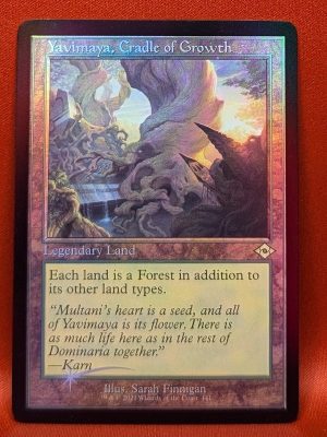FOIL Yavimaya, Cradle of Growth (Retro Frame) from Modern Horizons 2 Magic the Gathering Proxy