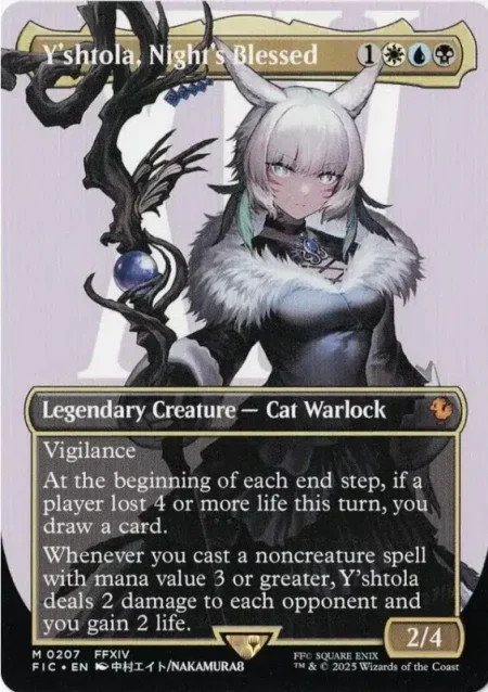 Yshtola Nights Blessed Borderless Magic the Gathering Proxy