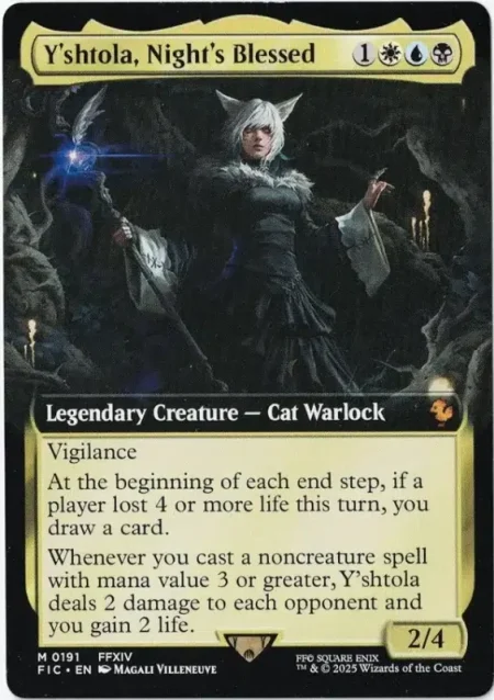 Yshtola Nights Blessed Ext Art Magic the Gathering Proxy