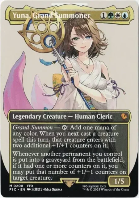 Yuna Grand Summoner Bord Magic the Gathering Proxy