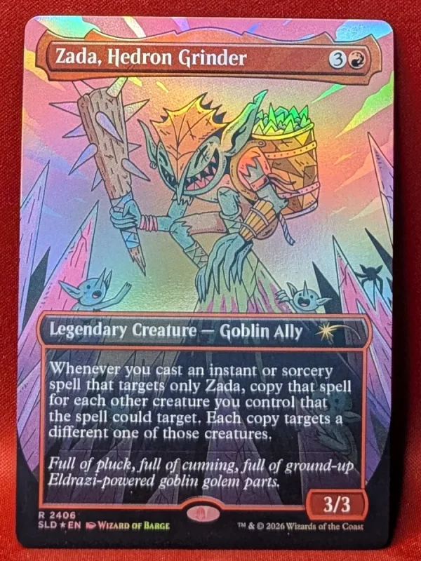 FOIL Zada, Hedron Grinder (2406) from Secret Lair Drop Magic the Gathering Proxy