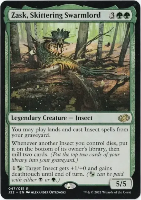 Zask Skittering Swarmolord Magic the Gathering Proxy