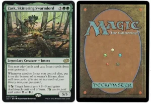 Zask, Skittering Swarmlord from Jumpstart 2022 Magic the Gathering Proxy