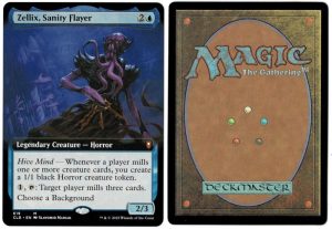 Zellix, Sanity Flayer (Extended Art) from Commander Legends: Battle for Baldur's Gate Magic the Gathering Proxy