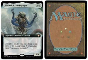 Zhulodok, Void Gorger (Extended Art) from Commander Masters Magic the Gathering Proxy